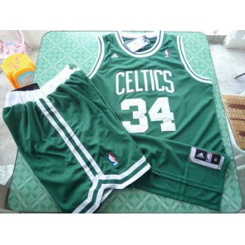Boston Celtics 34 Paul Pierces green Swingman Basketball Suit