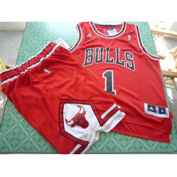 Chicago Bulls 1 Derek Rose red color swingman Basketball Suit