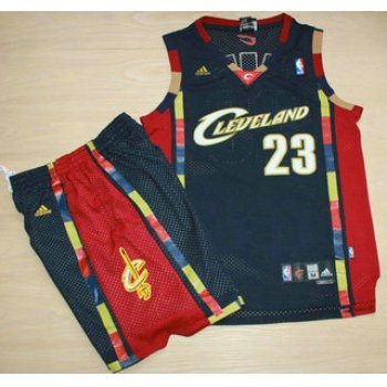 Cleveland Cavaliers #23 LeBron James 2003 Navy Blue Swingman Jersey Short Suits
