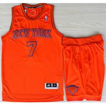 New York Knicks 7 Carmelo Anthony Orange Revolution 30 Swingman NBA Jerseys Shorts Suits Christmas Style