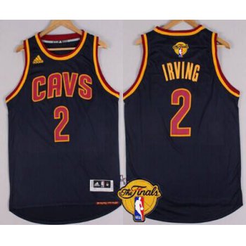 Men's Cleveland Cavaliers #2 Kyrie Irving 2015 The Finals New Navy Blue Jersey