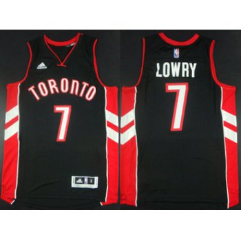 Toronto Raptors #7 Kyle Lowry Revolution 30 Swingman 2014 New Black Jersey