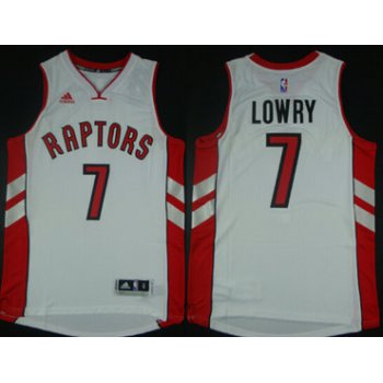 Toronto Raptors #7 Kyle Lowry Revolution 30 Swingman 2014 New White Jersey