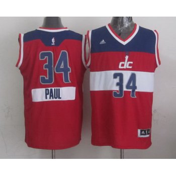 Washington Wizards #34 Paul Pierce Revolution 30 Swingman 2014 Christmas Day Red Jersey