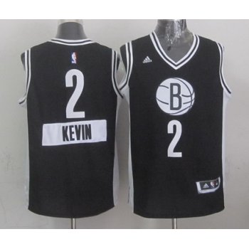 Brooklyn Nets #2 Kevin Garnett Revolution 30 Swingman 2014 Christmas Day Black Jersey