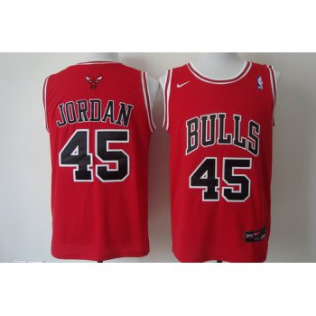 Chicago Bulls #45 Michael Jordan Revolution 30 Swingman Red Jersey