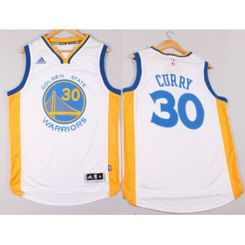 Golden State Warriors #30 Stephen Curry Revolution 30 Swingman 2014 New White Jersey