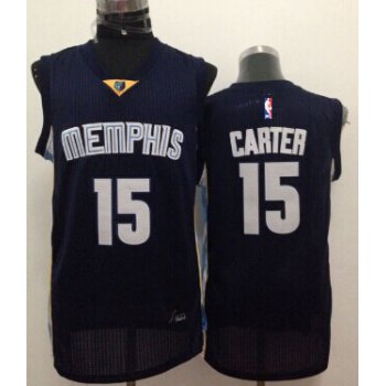 Memphis Grizzlies #15 Vince Carter Navy Blue Swingman Jersey