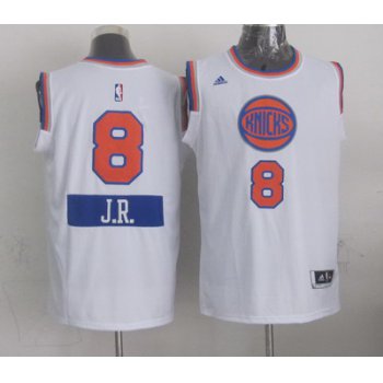 New York Knicks #8 J.R. Smith Revolution 30 Swingman 2014 Christmas Day White Jersey