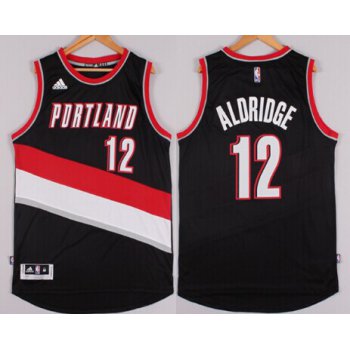 Portland Trail Blazers #12 LaMarcus Aldridge Revolution 30 Swingman 2014 New Black Jersey