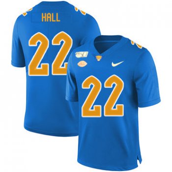 Pittsburgh Panthers 22 Darrin Hall Blue 150th Anniversary Patch Nike College Football Jersey