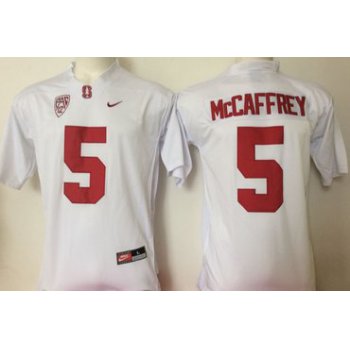 Stanford Cardinal 5 Christian McCaffrey White College Football Jersey