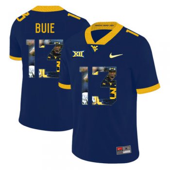West Virginia Mountaineers 13 Andrew Buie Navy Fashion College Football Jersey