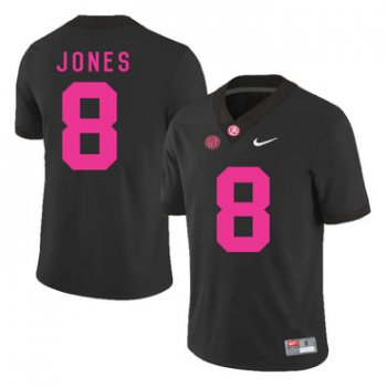 Alabama Crimson Tide 8 Julio Jones Black 2017 Breast Cancer Awareness College Football Jersey