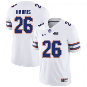 Florida Gators White #26 Marcell Harris Football Player Performance Jersey
