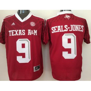 Men's Texas A&M Aggies #9 Ricky Seals-Jones Red 2016 College Football Nike Jersey