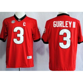 Georgia Bulldogs #3 Todd Gurley II 2014 Red Limited Jersey