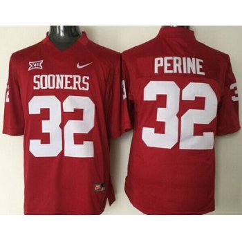 Men's Oklahoma Sooners #32 Samaje Perine Red College Football Nike Jersey