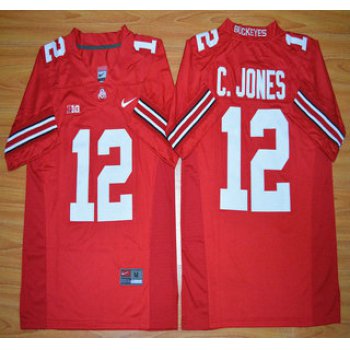 Ohio State Buckeyes #12 Cardale Jones Red 2015 College Football Nike Limited Jersey