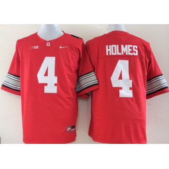 Ohio State Buckeyes #4 Santonio Holmes 2015 Playoff Rose Bowl Special Event Diamond Quest Red Jersey