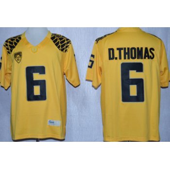 Oregon Ducks #6 DeAnthony Thomas 2013 Yellow Limited Jersey