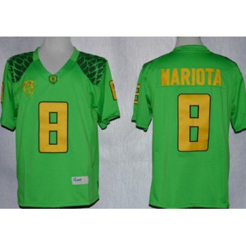 Oregon Ducks #8 Marcus Mariota 2013 Light Green Limited Jersey