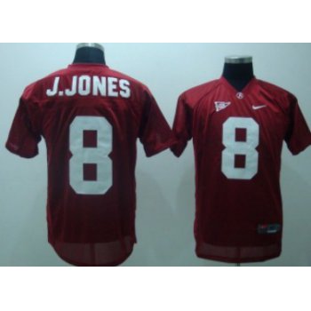 Alabama Crimson Tide #8 J.Jones Red Jersey