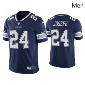 Men Dallas Cowboys 24 Kelvin Joseph Vapor Limited Navy Jersey