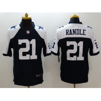 Men's Dallas Cowboys #21 Joseph Randle Navy Blue Thanksgiving Alternate NFL Nike Limited Jersey
