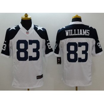Men's Dallas Cowboys #83 Terrance Williams White Thanksgiving Alternate NFL Nike Limited Jersey