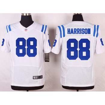 Men's Indianapolis Colts #88 Marvin Harrison White Retired Player NFL Nike Elite Jersey