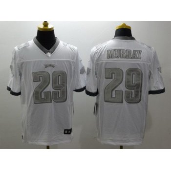 Men's Philadelphia Eagles #29 DeMarco Murray White Platinum NFL Nike Limited Jersey