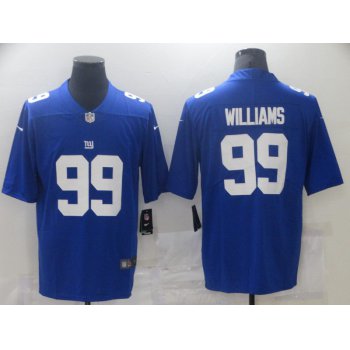 Men New York Giants 99 Williams Blue Nike Vapor Untouchable Limited 2021 NFL Jersey