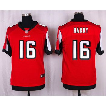 Men's Atlanta Falcons #16 Justin Hardy Red Team Color NFL Nike Elite Jersey