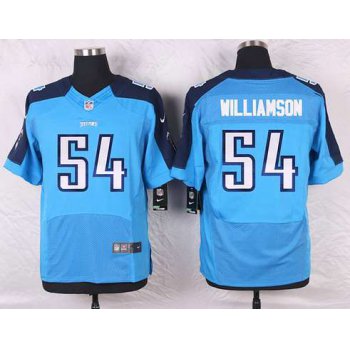 Men's Tennessee Titans #54 Avery Williamson Light Blue Team Color NFL Nike Elite Jersey