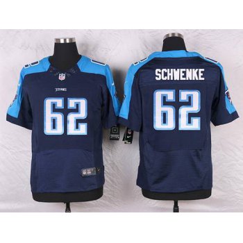 Men's Tennessee Titans #62 Brian Schwenke Navy Blue Alternate NFL Nike Elite Jersey
