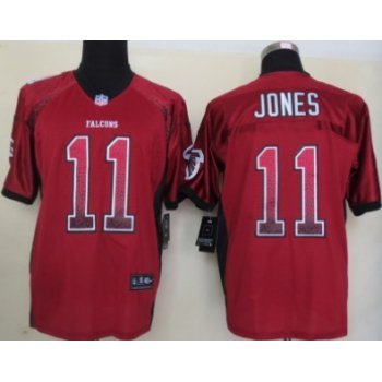 Nike Atlanta Falcons #11 Julio Jones Drift Fashion Red Elite Jersey