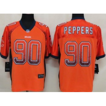 Nike Chicago Bears #90 Julius Peppers Drift Fashion Orange Elite Jersey