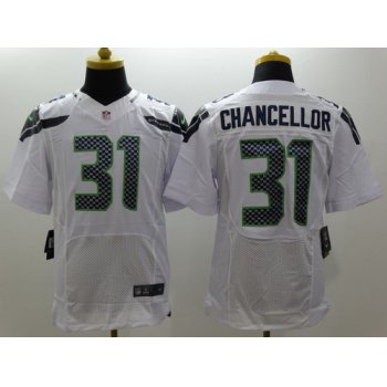 Nike Seattle Seahawks #31 Kam Chancellor White Elite Jersey