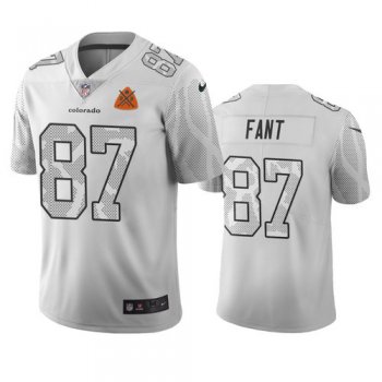 Denver Broncos #87 Noah Ant White Vapor Limited City Edition NFL Jersey