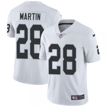 Nike Oakland Raiders #28 Doug Martin White Men's Stitched NFL Vapor Untouchable Limited Jersey