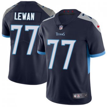 Nike Tennessee Titans #77 Taylor Lewan Navy Blue Alternate Men's Stitched NFL Vapor Untouchable Limited Jersey