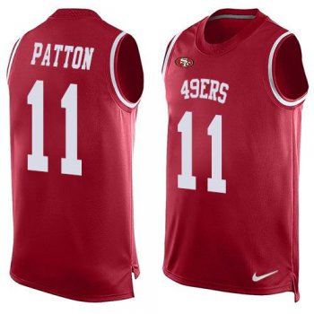 Men's San Francisco 49ers #11 Quinton Patton Red Hot Pressing Player Name & Number Nike NFL Tank Top Jersey