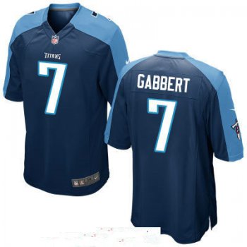 Men's Tennessee Titans #7 Blaine Gabbert Navy Blue Alternate Stitched NFL Nike Game Jersey