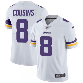 Nike Minnesota Vikings #8 Kirk Cousins White Men's Stitched NFL Vapor Untouchable Limited Jersey