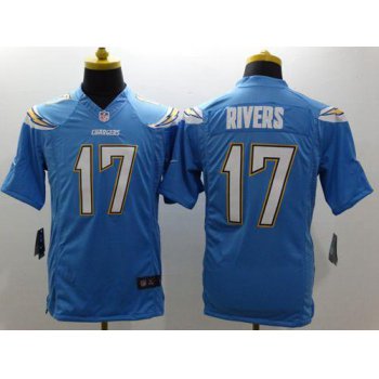Nike San Diego Chargers #17 Philip Rivers Electric Blue Alternate Men's Stitched NFL Vapor Untouchable Limited Jersey