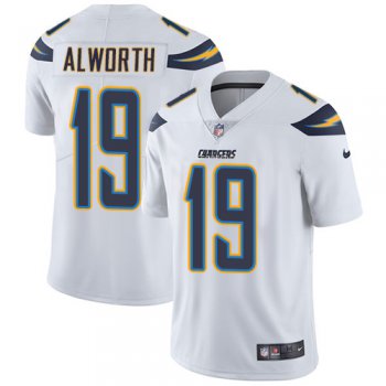 Nike San Diego Chargers #19 Lance Alworth White Men's Stitched NFL Vapor Untouchable Limited Jersey