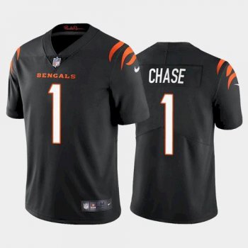 Men's Cincinnati Bengals #1 Ja'Marr Chase Black 2021 Limited Football Jersey