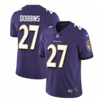 Nike Ravens 27 J K Dobbins Purple Team Color Men Stitched NFL Vapor Untouchable Limited Jersey