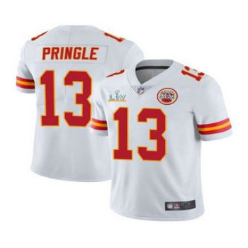 Men's Kansas City Chiefs #13 Byron Pringle White 2021 Super Bowl LV Limited Stitched NFL Jersey